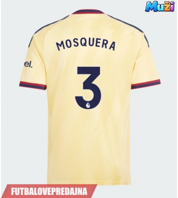 Lacne Muži Futbalové dres Arsenal Cristhian Mosquera #3 2026-27 Krátky Rukáv - Tretina
